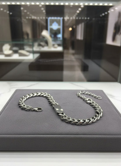 Sterling Onyx Chain Bracelet