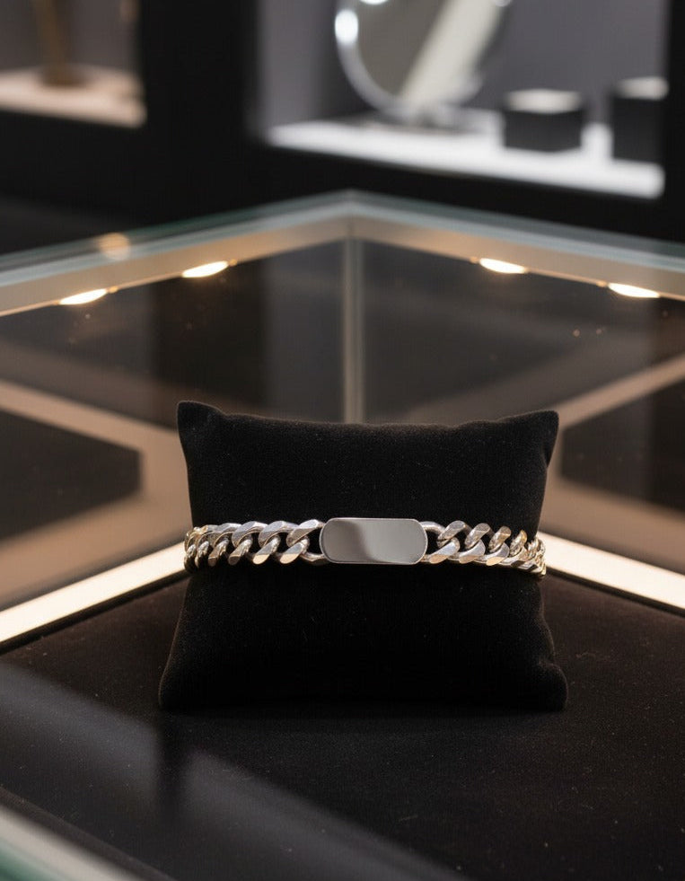 Sterling Onyx Chain Bracelet