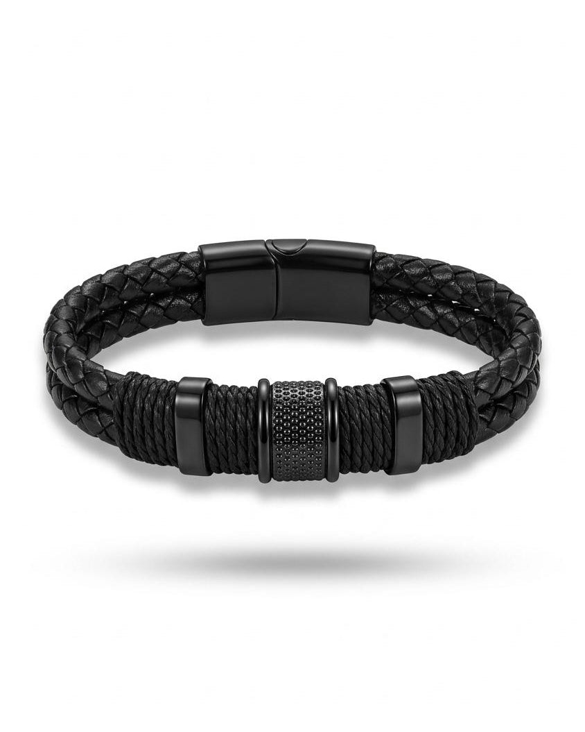 Obsidian Rope Bracelet
