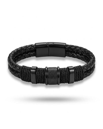 Obsidian Rope Bracelet