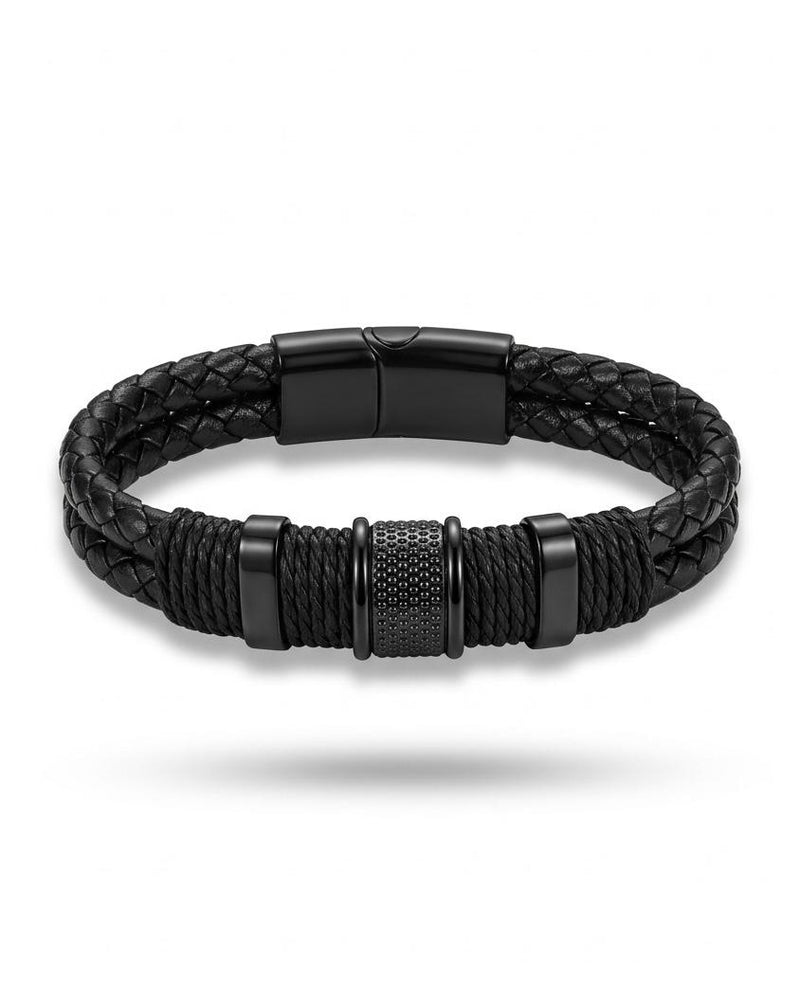 Obsidian Rope Bracelet