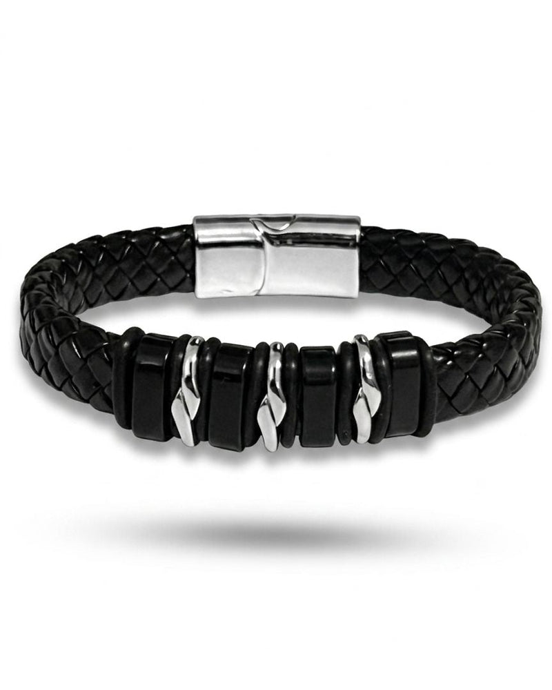 Obsidian Twist Bracelet