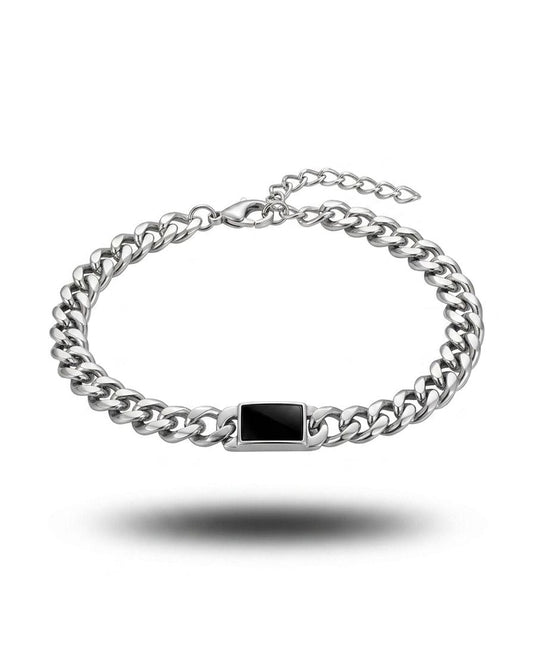 Sterling Onyx Chain Bracelet