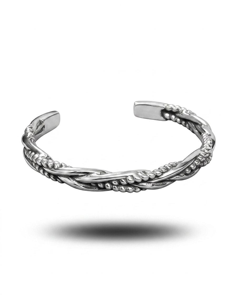 Helix Sterling Cuff Bracelet