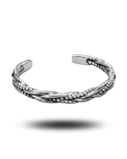 Helix Sterling Cuff Bracelet