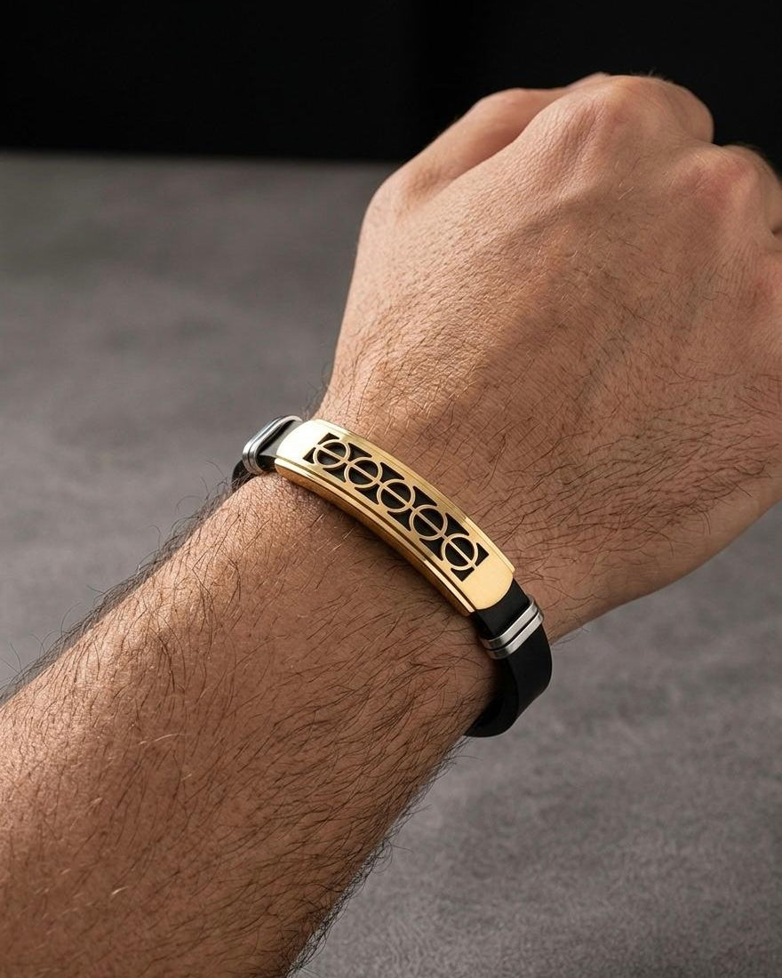 Eclipse Gold Circuit Bracelet