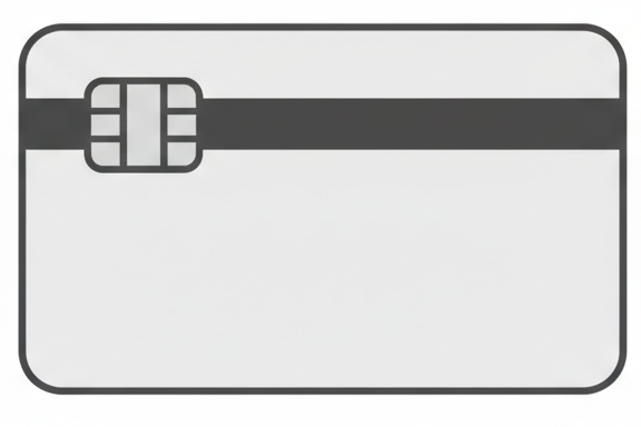 Generate a minimalism icon of a debit card for a payments page section